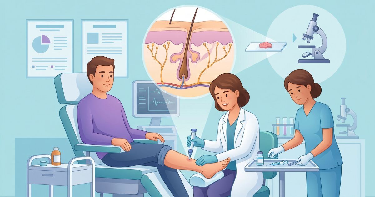 How the test works (Skin Biopsy For Small Fiber Neuropathy)